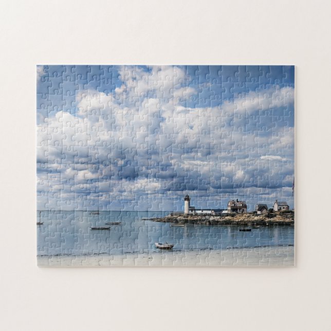 Annisquam Leuchtturm, Gloucester MA c1904 Puzzle (Horizontal)