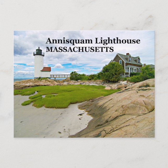 Annisquam Lighthouse, Massachusetts Postkarte (Vorderseite)