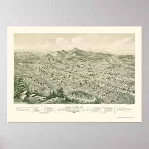 Anniston, AL Panoramic Map - 1888 Poster