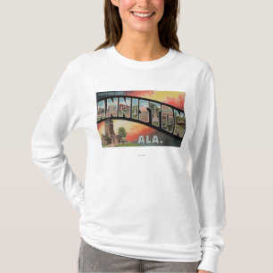 Anniston, Alabama - große Buchstabe-Szenen T-Shirt