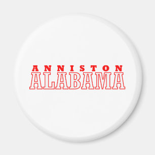 Anniston, Alabama-Stadt-Entwurf Magnet