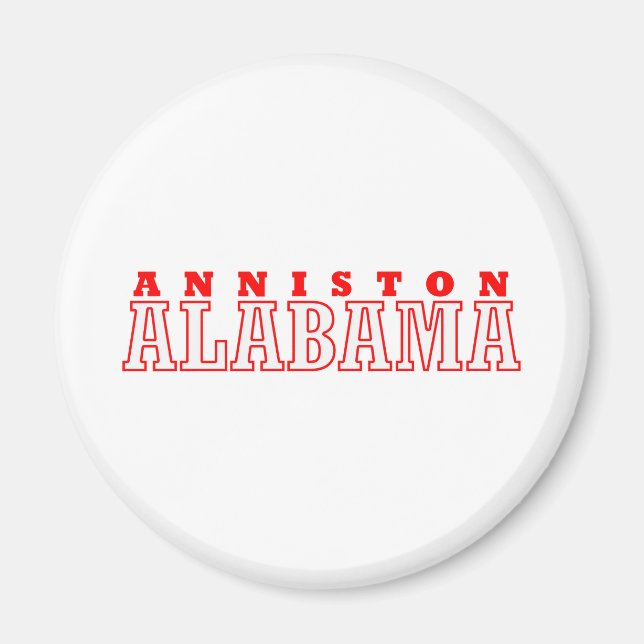 Anniston, Stadtdesign in Alabama Magnet (Vorne)