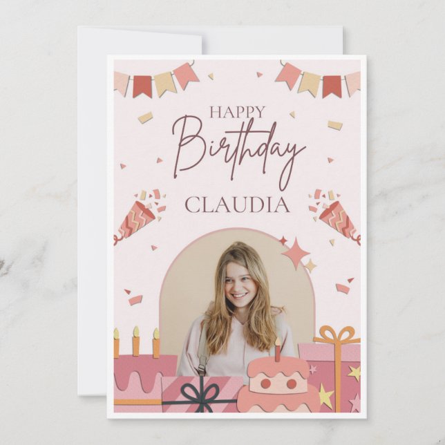 ANNIVERSAIRE EINLADUNG (Vorderseite)