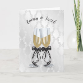 Anniversary Champagne Toast Karte