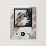 Anniversary Foto von First Dance Song Paares Gift Puzzle<br><div class="desc">Anniversary Foto von First Dance Song Paares Gift</div>