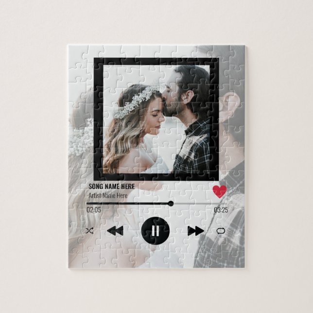Anniversary Foto von First Dance Song Paares Gift Puzzle (Vertikal)