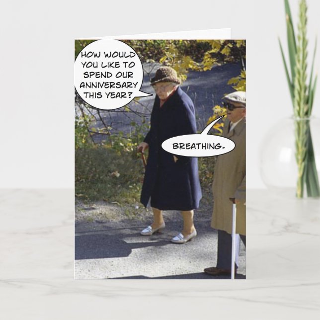 ANNIVERSARY, Funny Card Karte (Vorderseite)