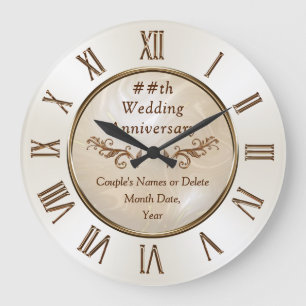 Anniversary Gifts by Year Clock Anniversary Gift Große Wanduhr