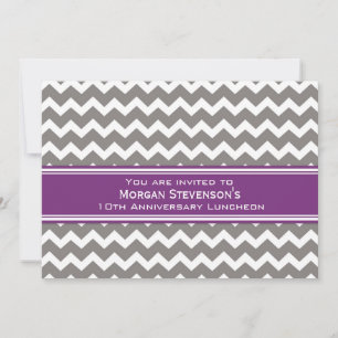 Anniversary Luncheon Einladung Grau