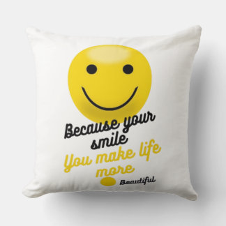Anniversary & Valentine Couple Pillow | Cute Smile Kissen