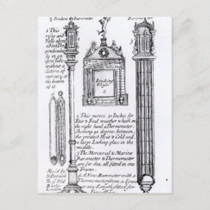 Annotierte Illustration von Pendent, Diagonal Postkarte