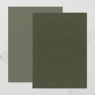 Announccard Custom Moss Green Noise Flat Ankündigung