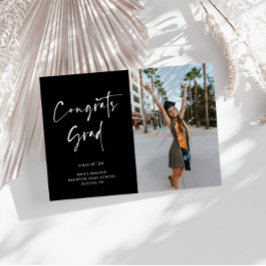 Announccard für handgeschriebene Skript-Abschluss Ankündigung