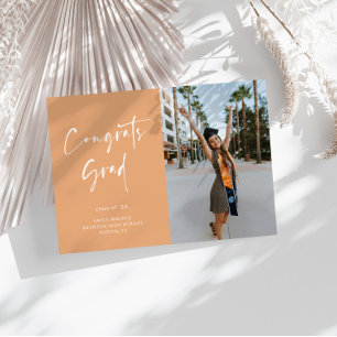 Announccard für handgeschriebene Skript-Abschluss Ankündigung