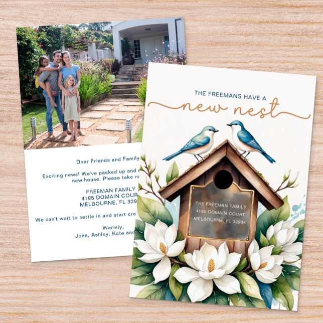 Announcement Cards für die Handlackierung Einladung (New Nest House Move Announcement )