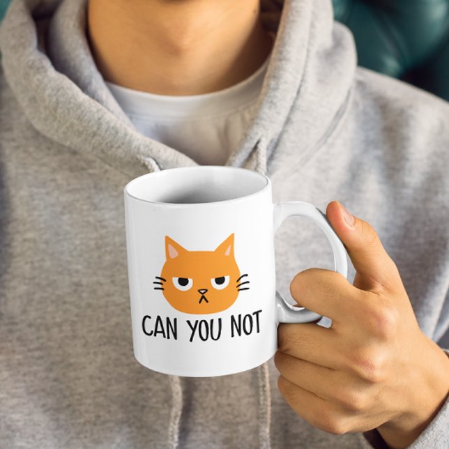 Annoyed Cat - KÖNNEN SIE SICH NICHT lustig machen Kaffeetasse (Von Creator hochgeladen)