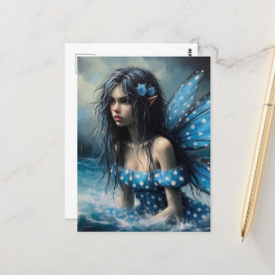 Annoyed Fairy im Ozean Postkarte
