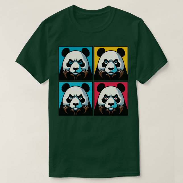 Annoyed Panda Funny Panda Art 1 T-Shirt (Design vorne)