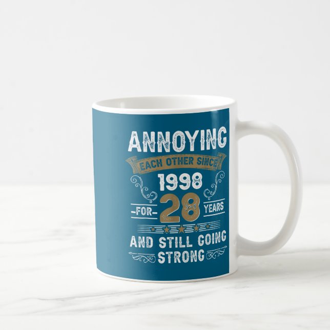 Annoying Each Other Since 1998 Married Couples Hus Kaffeetasse (Rechts)
