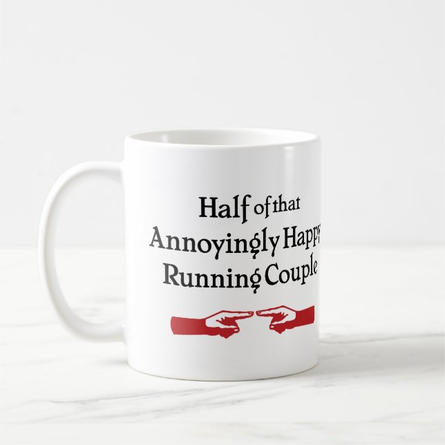 Annoying Running Couple Kaffeetasse (Links)