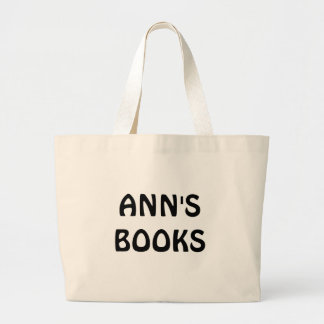 ANN'S BÜCHER in Schwarz auf Tote Tasche individuel