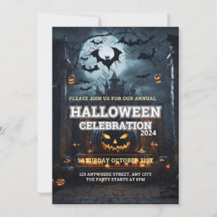 Annual Family Pumpkin Carving Party Halloween Invi Einladung