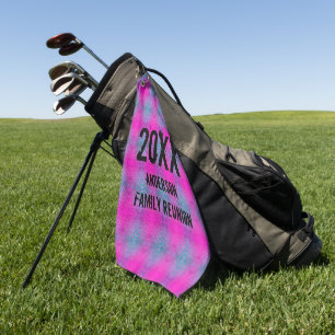 Annual Golf Turnier Neon Gefärbte Krawatte Family  Golfhandtuch