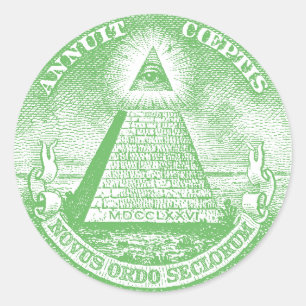 Annuit Coeptis Runder Aufkleber