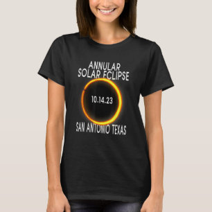 Annular Solar Eclipse 2023 TShirt - San Antonio Te