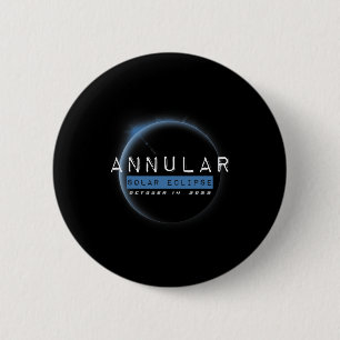 Annular Solar Eclipse Oktober Astronomie Liebhaber Button