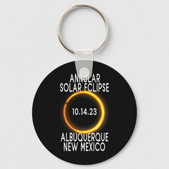 Annular Solar Eclipse T - Albuquerque New Mexico Schlüsselanhänger (Vorderseite)