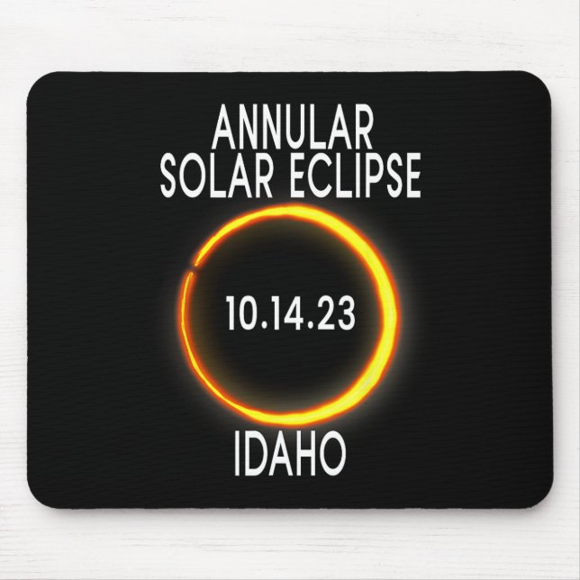 Annular Solar Eclipse T - Idaho Mousepad (Vorne)