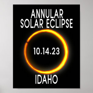 Annular Solar Eclipse T - Idaho Poster