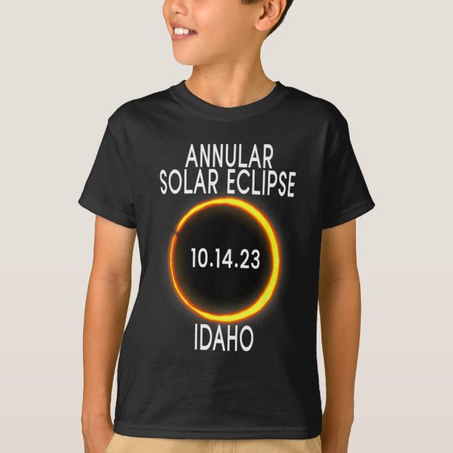 Annular Solar Eclipse T - Idaho T-Shirt (Vorderseite)