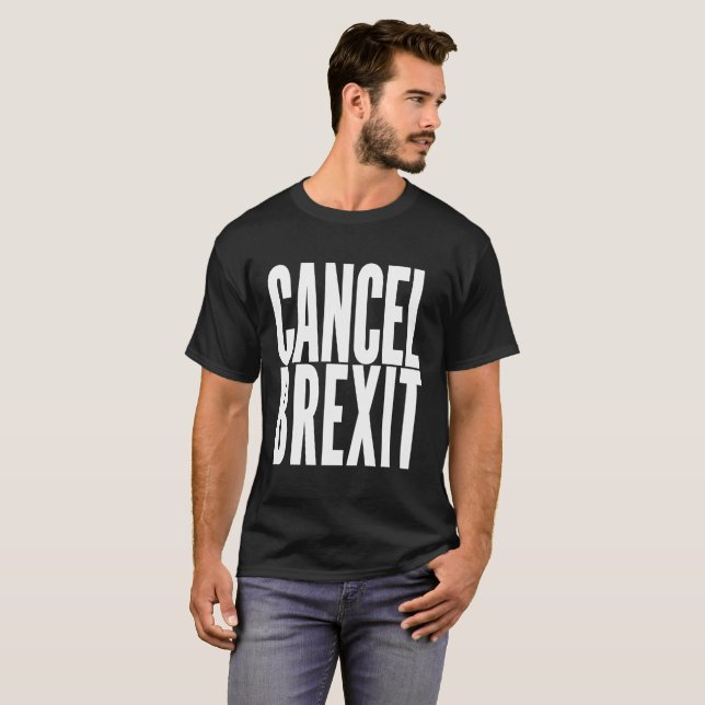 Annullieren Sie Brexit T-Shirt (Vorne ganz)
