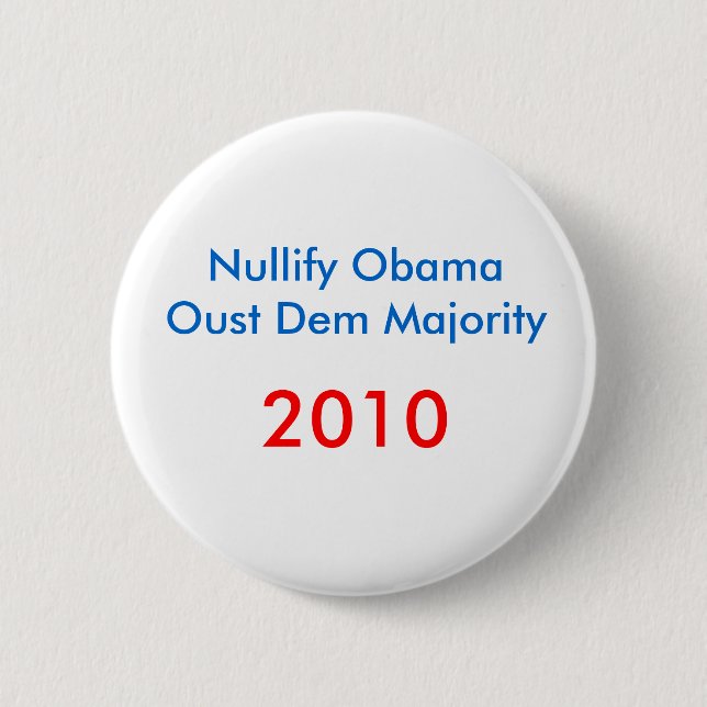 Annullieren Sie ObamaOust DM-Mehrheit, 2010 Button (Vorderseite)