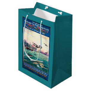 Annulliertes Floss-Flugzeug-förderndes Plakat Mittlere Geschenktüte