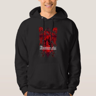 Annunaki kundenspezifischer "Engel" schwarzer Hoodie