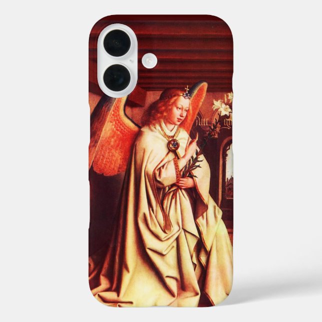 ANNUNCIATION ANGEL Archangel Gabriel, Jan Van Eyck Case-Mate iPhone Hülle (Rückseite)