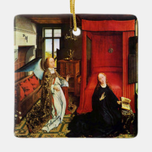 ANNUNCIATION ANGEL Archangel Gabriel und Jungfrau Keramikornament