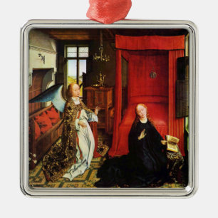 ANNUNCIATION ANGEL Archangel Gabriel und Jungfrau Ornament Aus Metall