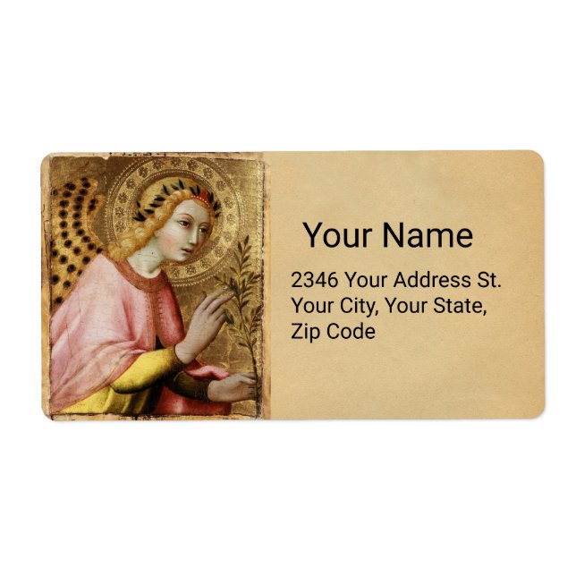 ANNUNCIATION ANGEL von Simone Martini Parchment (Vorne)