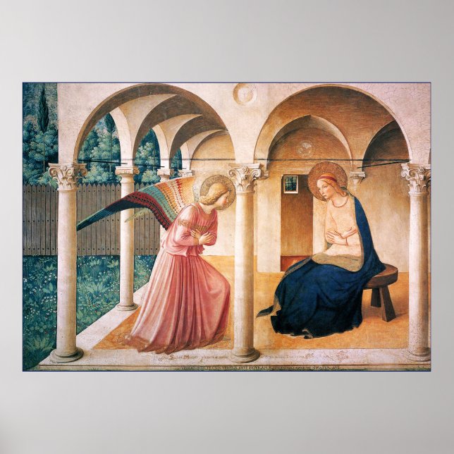 ANNUNCIATION by Fra Beato Angelico Poster (Vorne)
