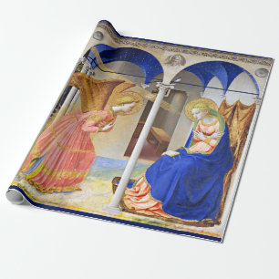 ANNUNCIATION by Fra Beato Angelico Weihnachten Geschenkpapier