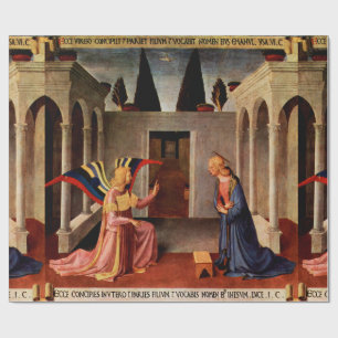 ANNUNCIATION by Fra Beato Angelico Weihnachten Geschenkpapier