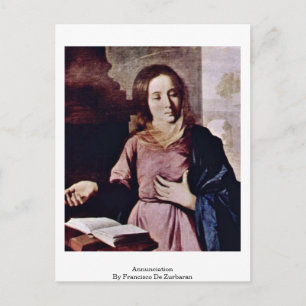 Annunciation By Francisco De Zurbaran Postkarte