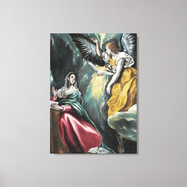 Annunciation El Greco Leinwanddruck (Vorderseite)