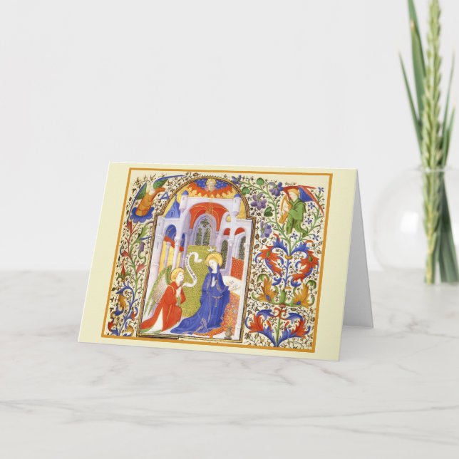 Annunciation medieval illumination (Vorderseite)
