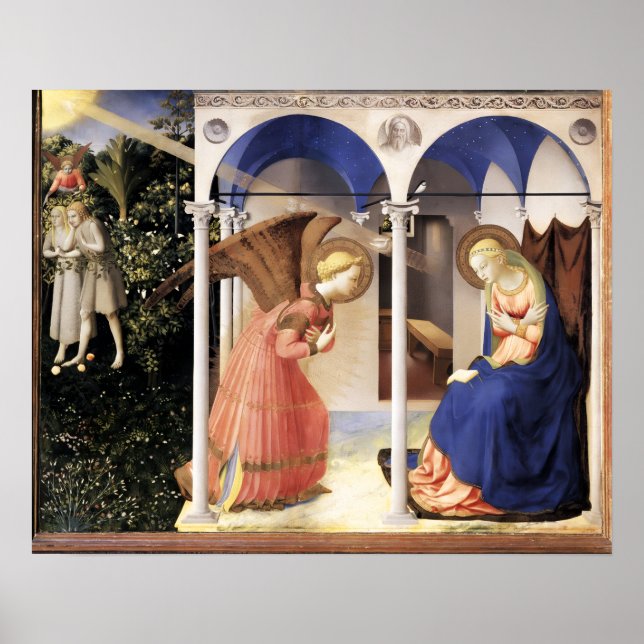 ANNUNCIATION von Fra Beato Angelico Poster (Vorne)