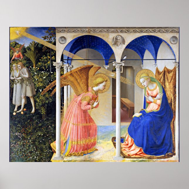 ANNUNCIATION von Fra Beato Angelico Poster (Vorne)